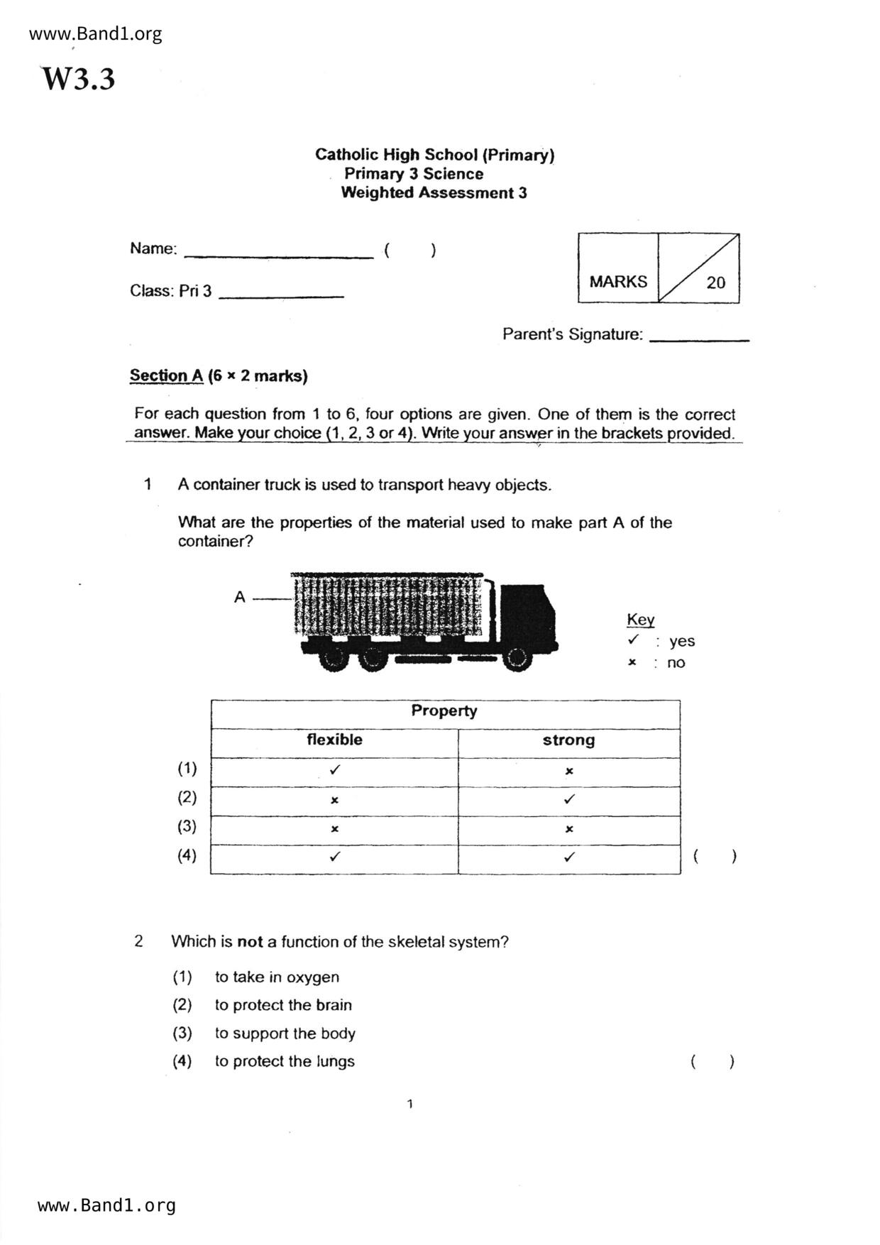 P3Science試卷