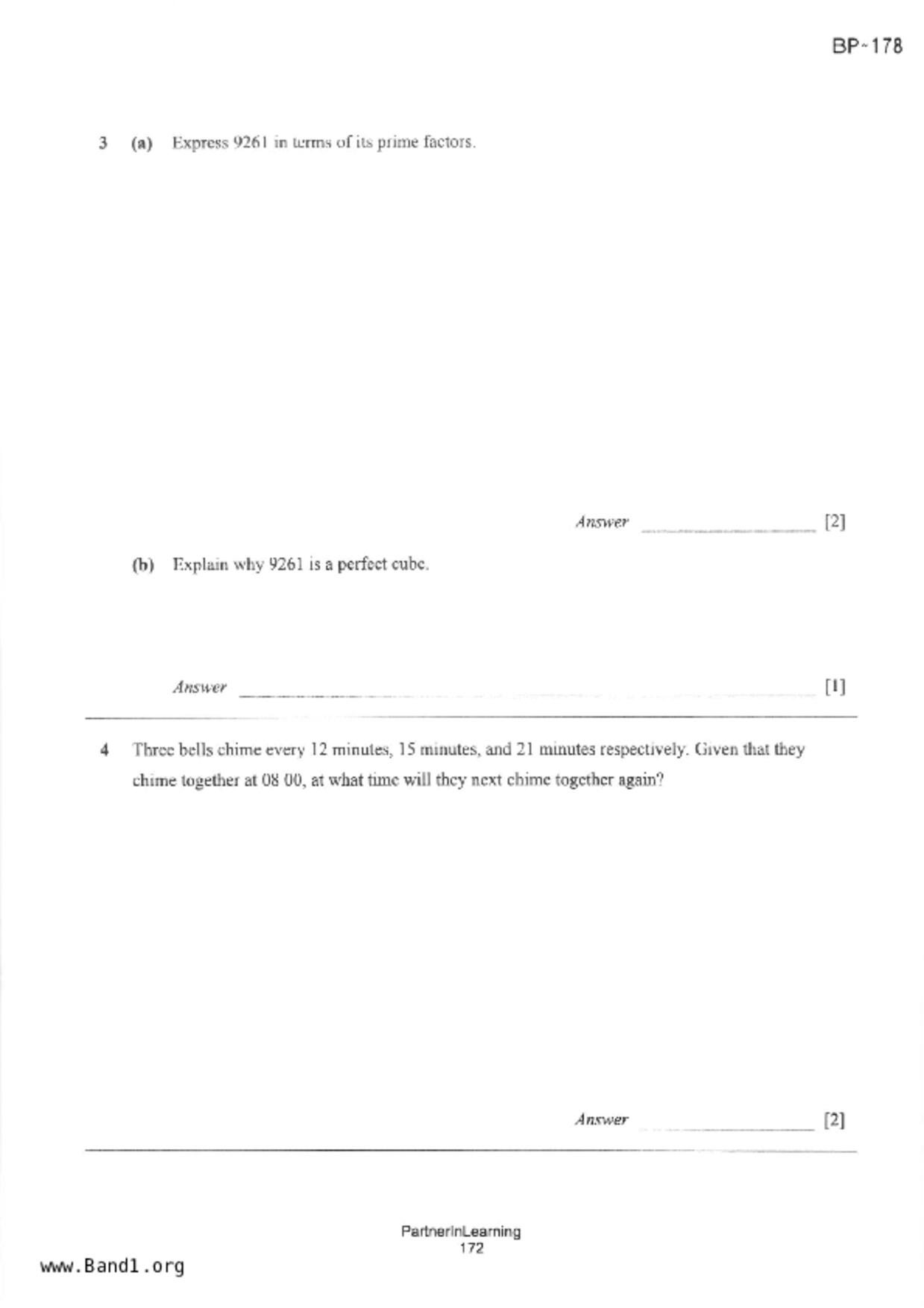 S1Maths試卷