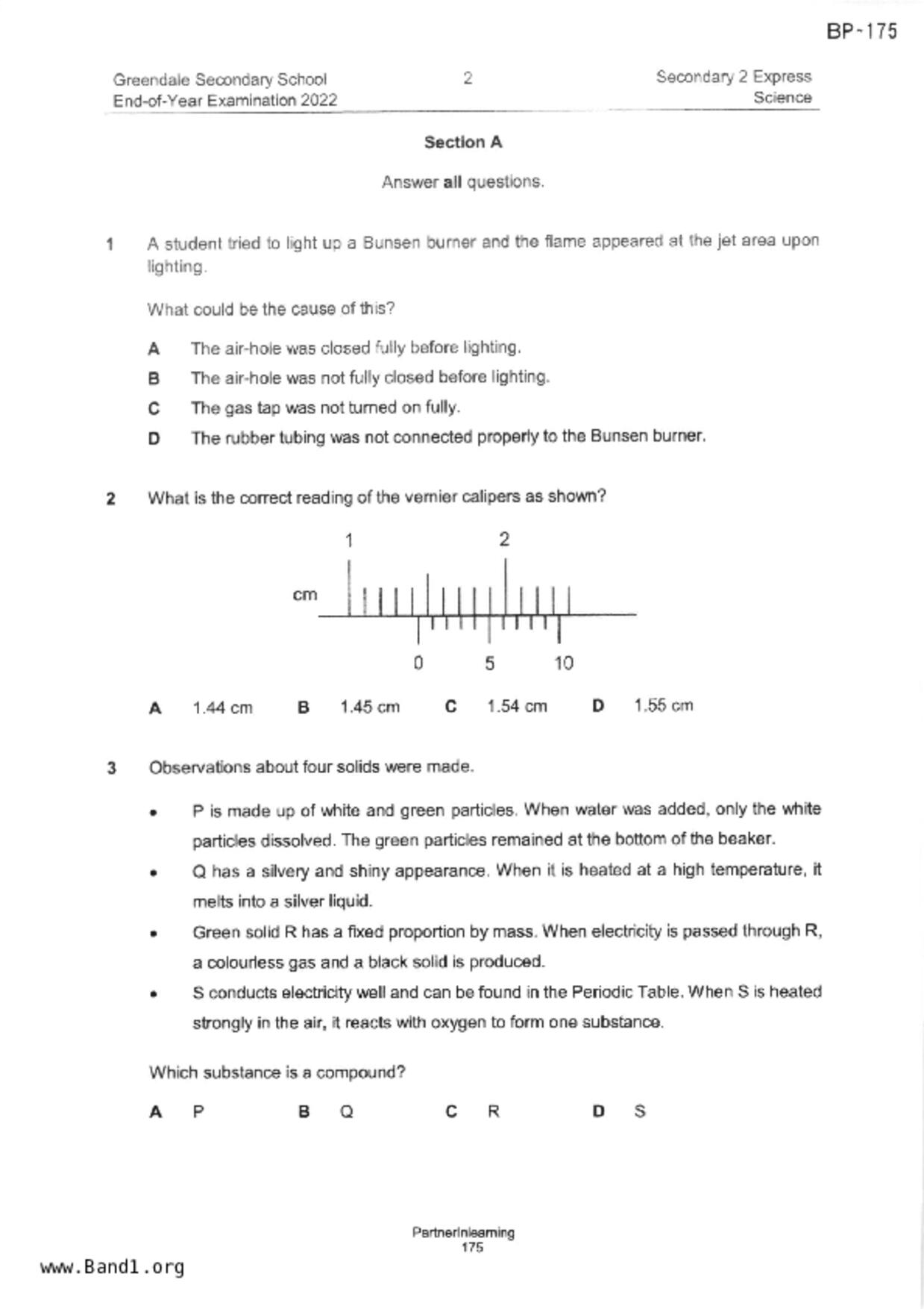 S2Science試卷