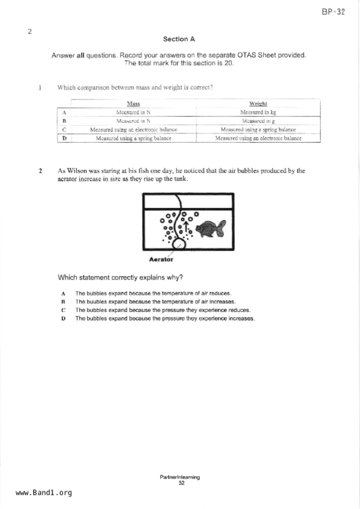 S2Science試卷