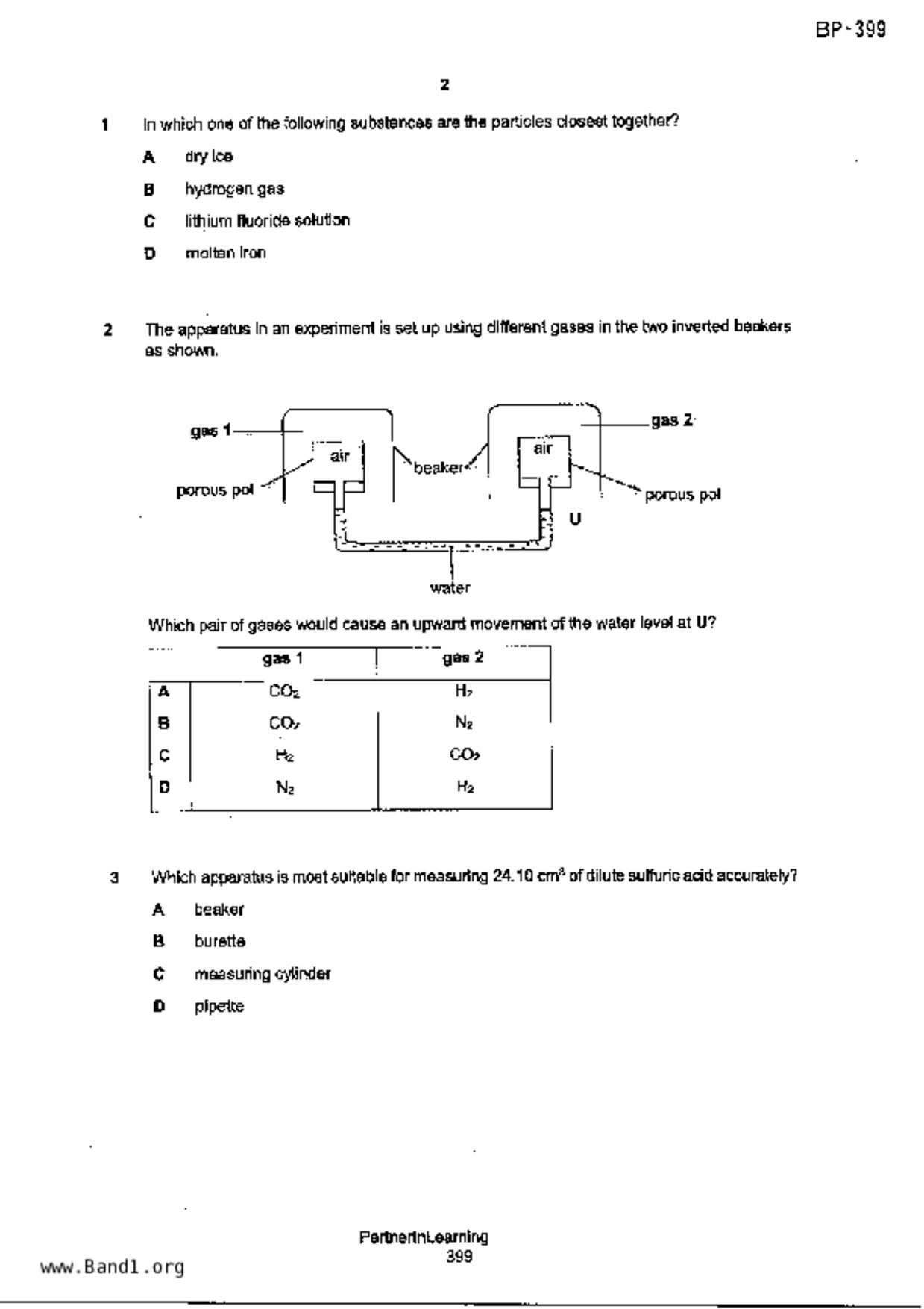 S3Pure Chemistry試卷
