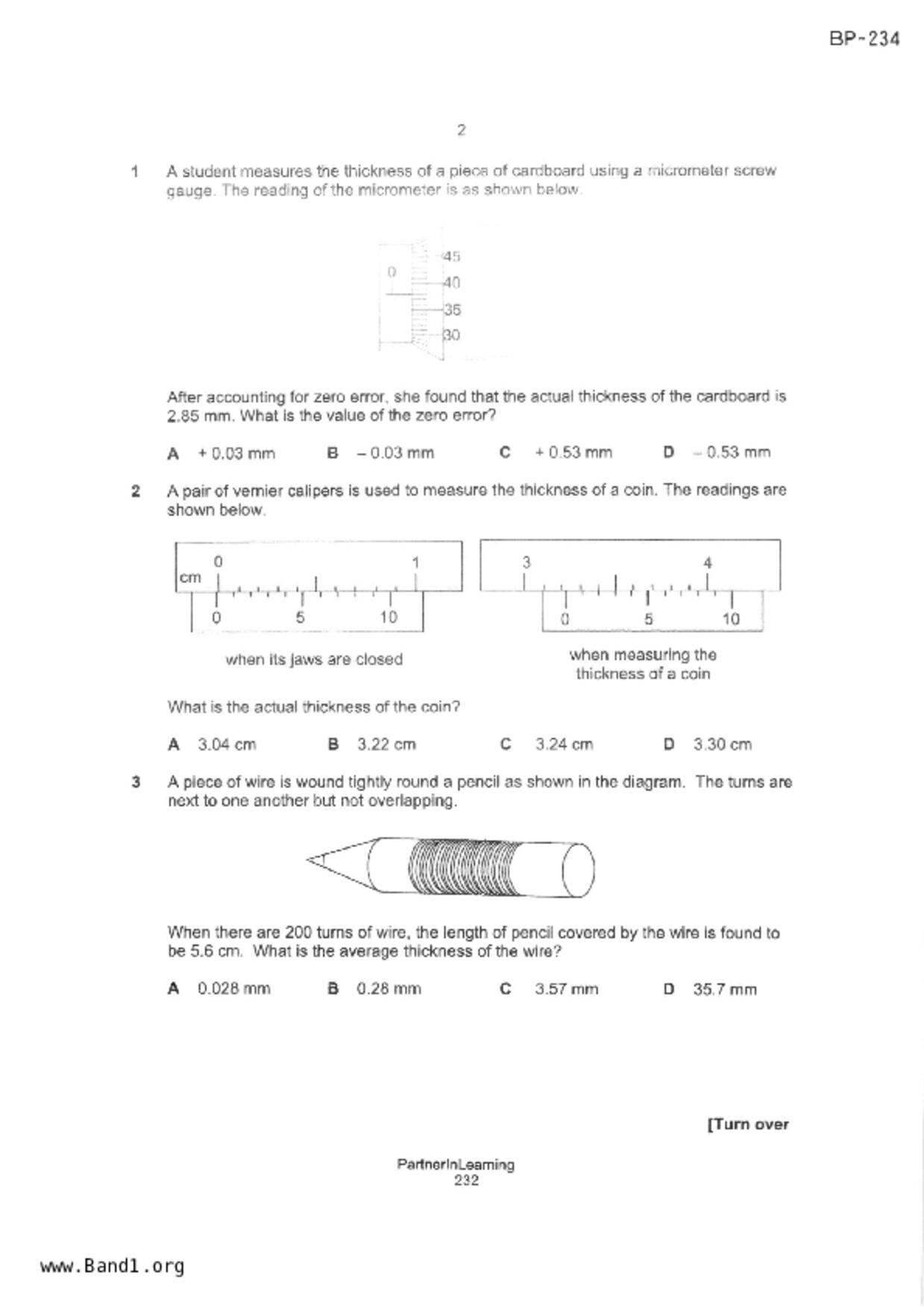 S3Pure Physics試卷