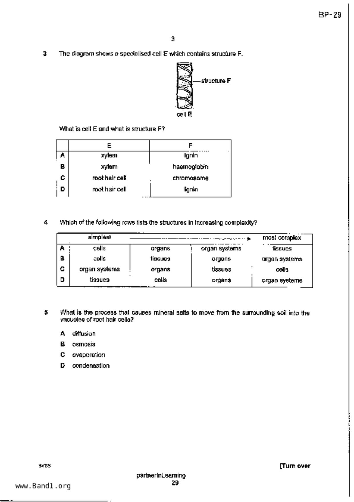 S3Science Biology試卷
