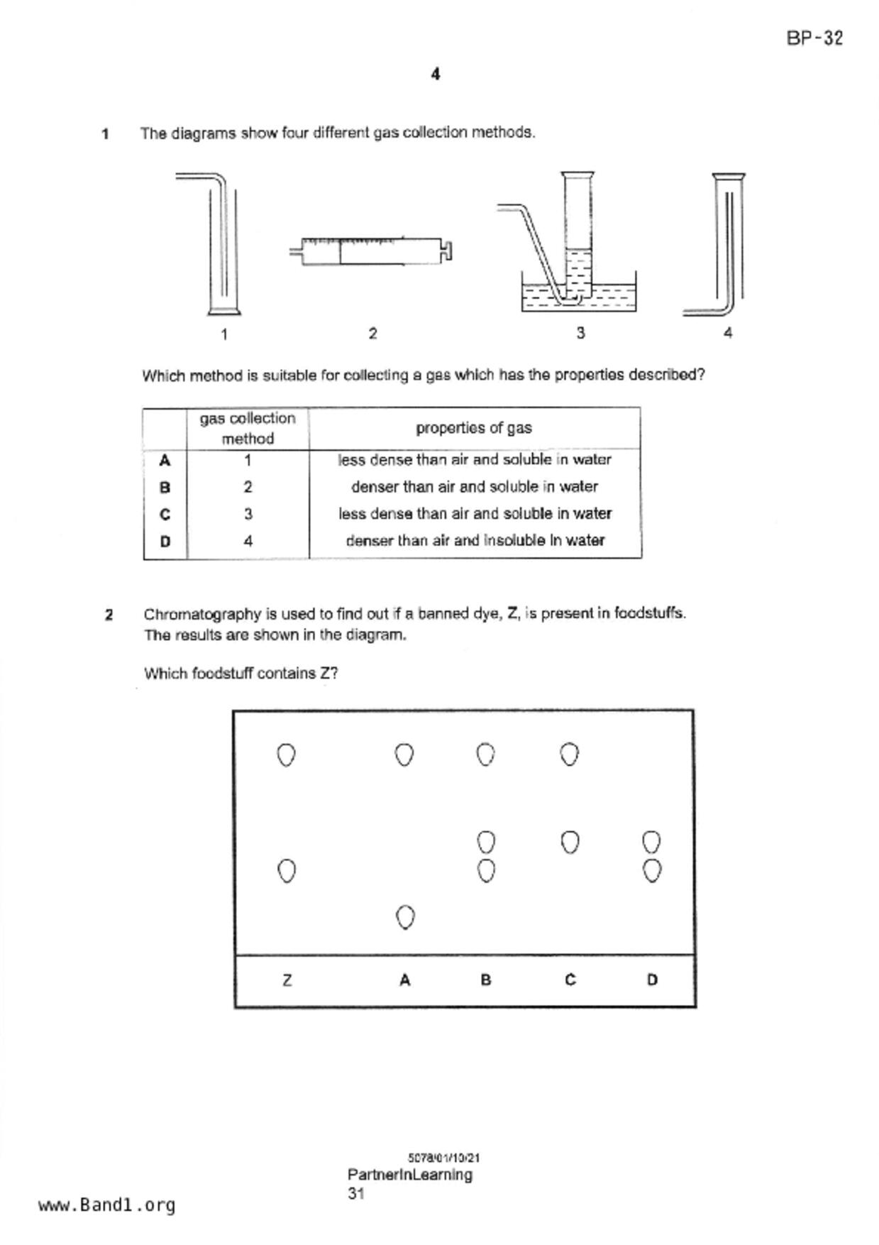 S3Science Chemistry試卷