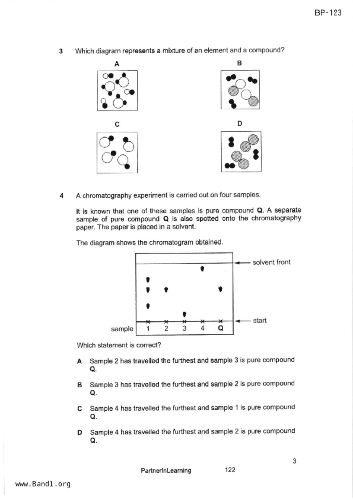 S3Science Chemistry試卷