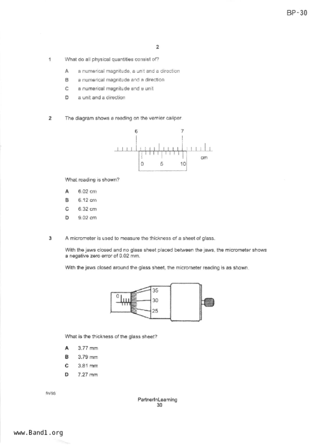 S3Science Physics試卷