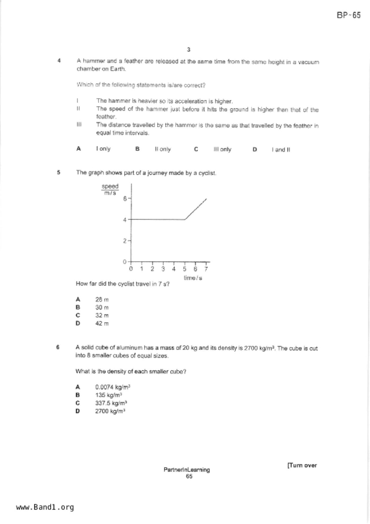 S3Science Physics試卷