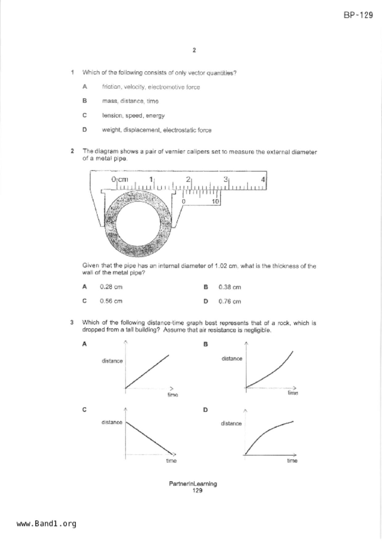 S3Science Physics試卷