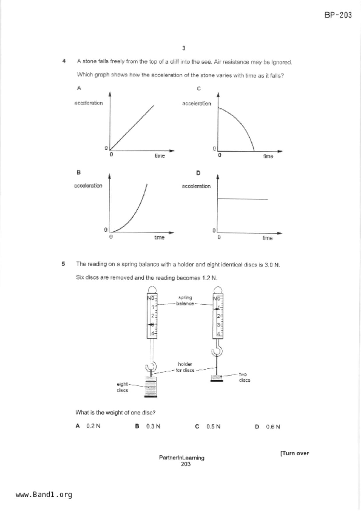 S3Science Physics試卷