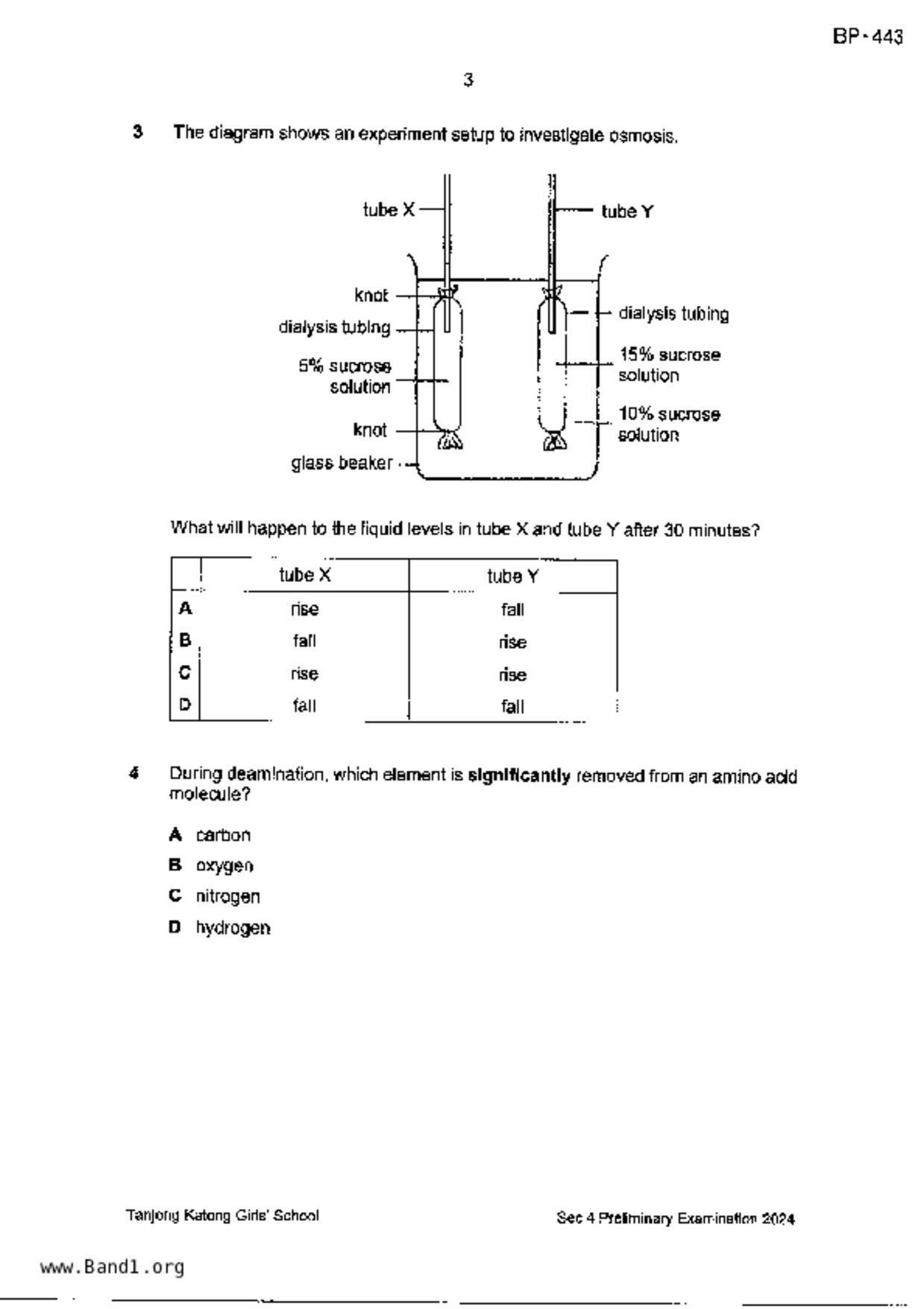 S5Pure Biology試卷
