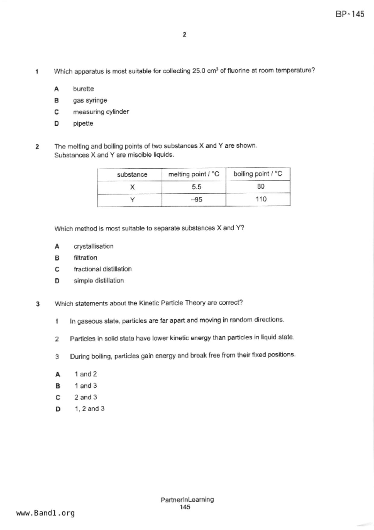 S5Science Chemistry試卷