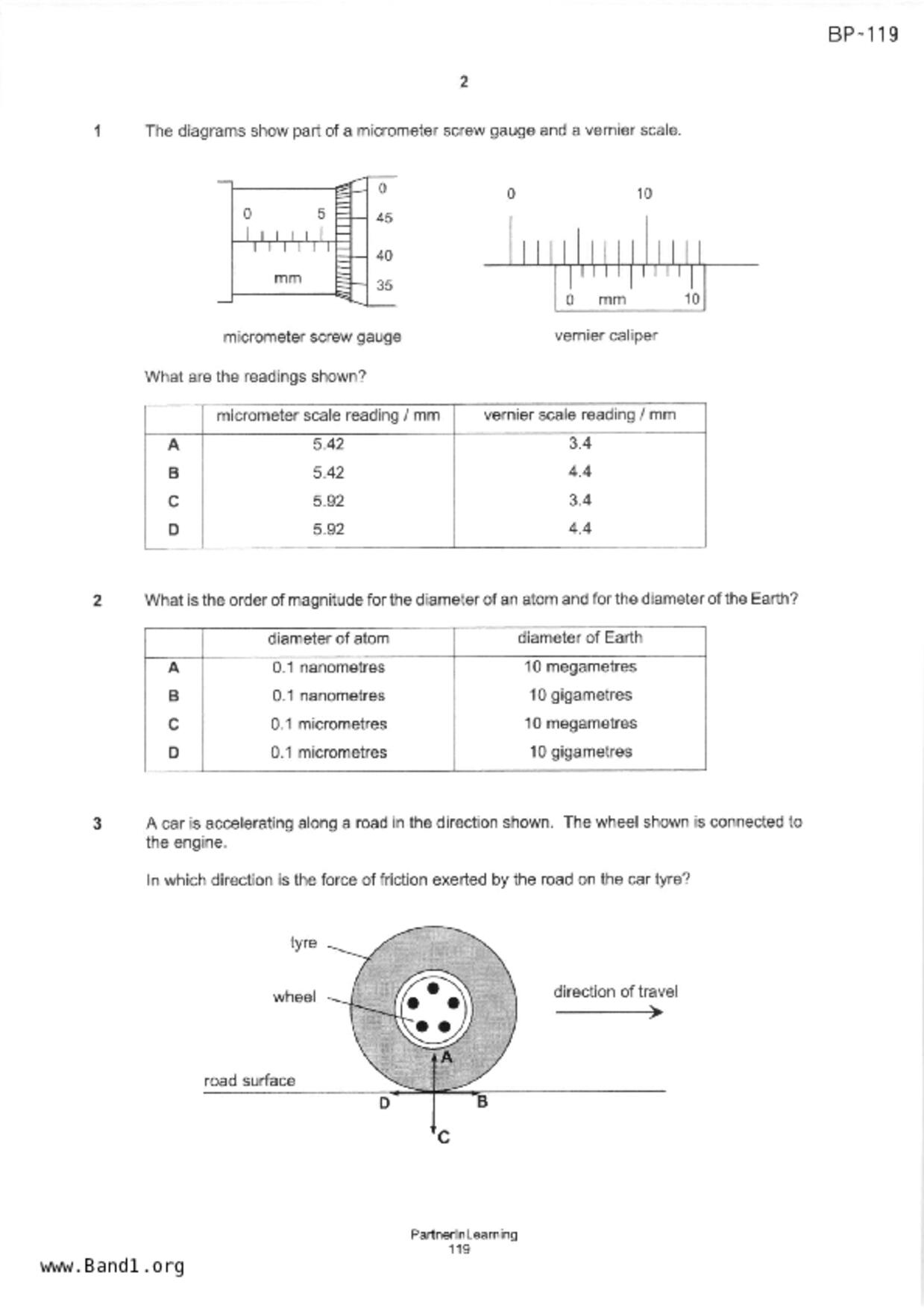 S5Science Physics試卷