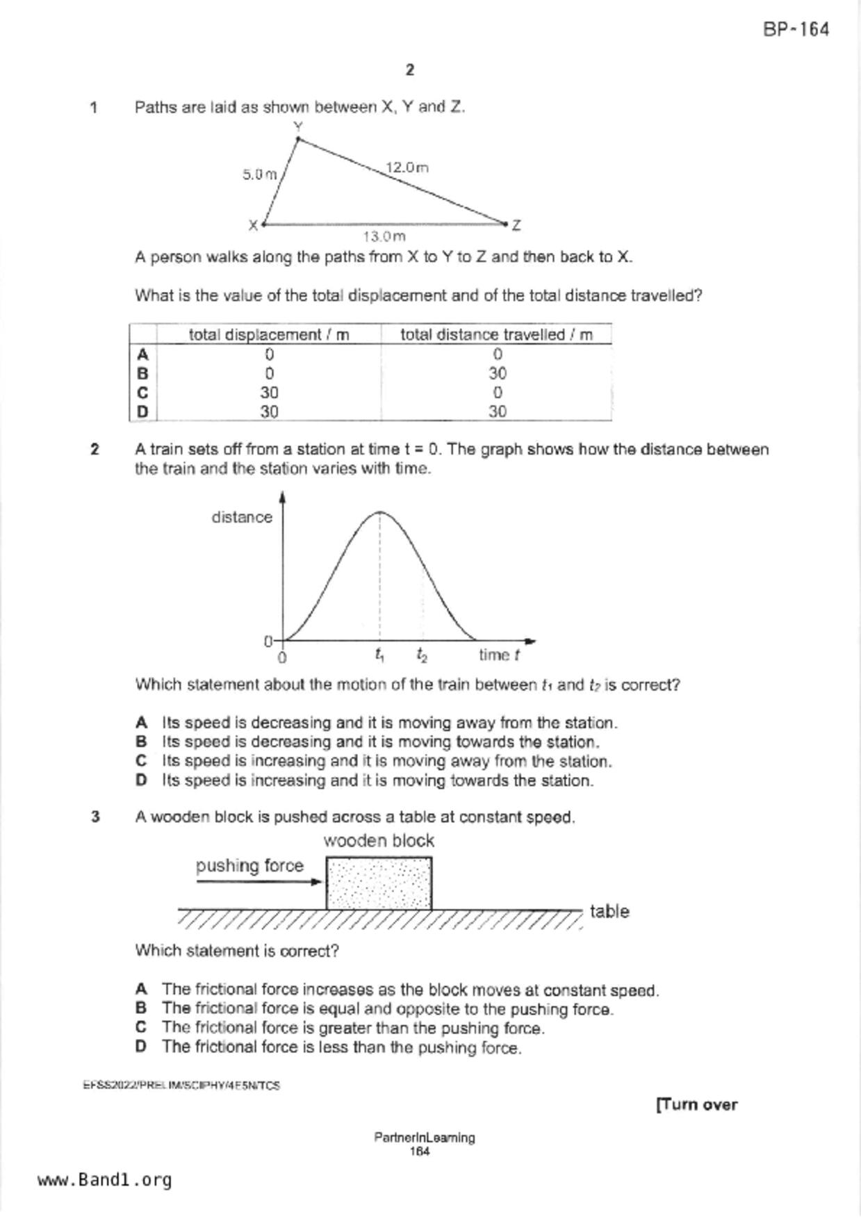 S5Science Physics試卷