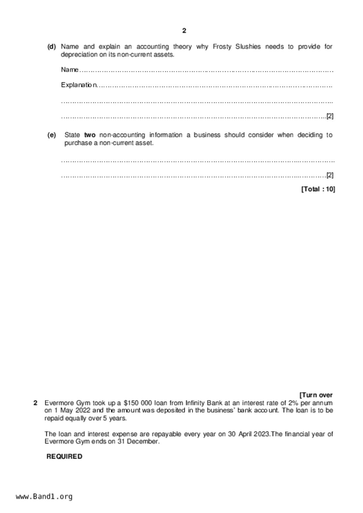 S5Principles of Accounts試卷