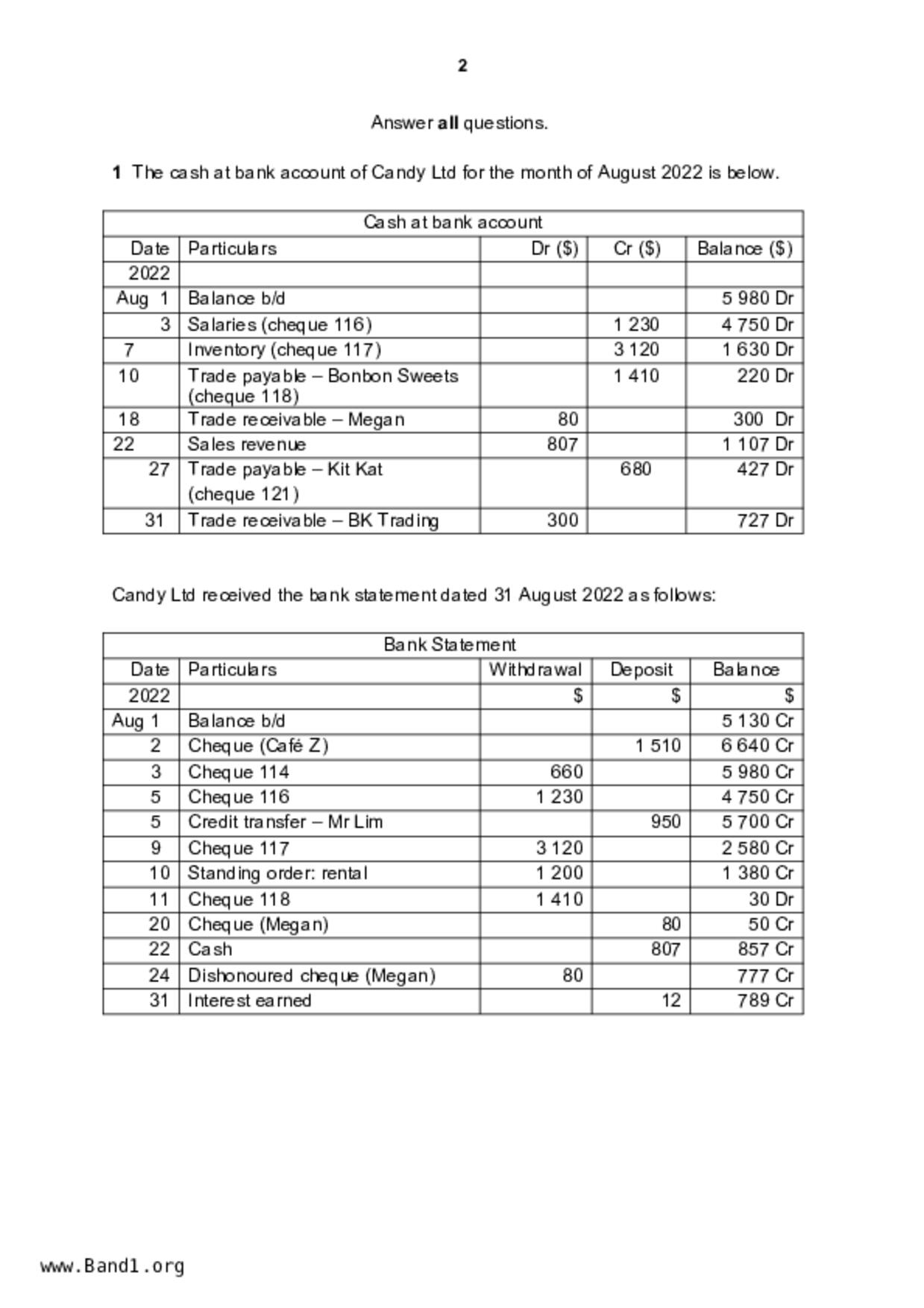 S5Principles of Accounts試卷