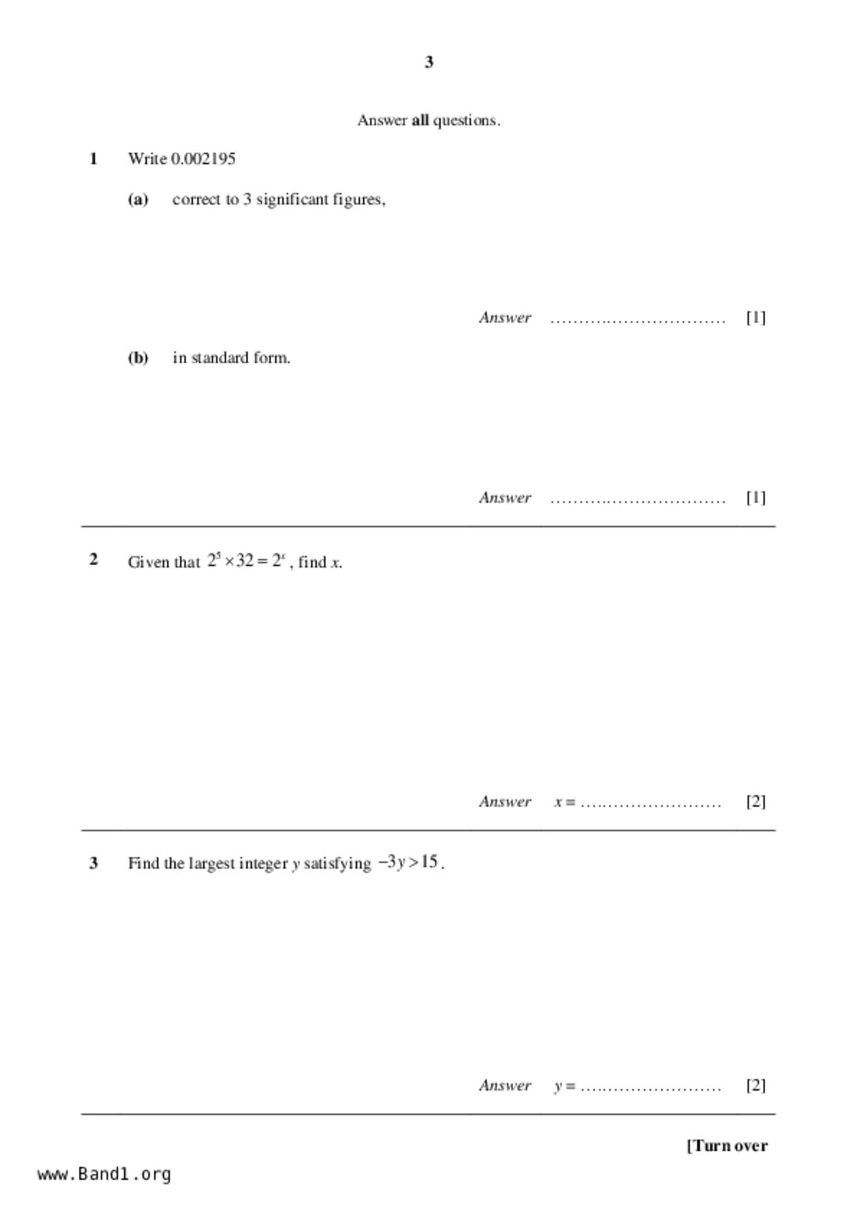 S4E Math試卷