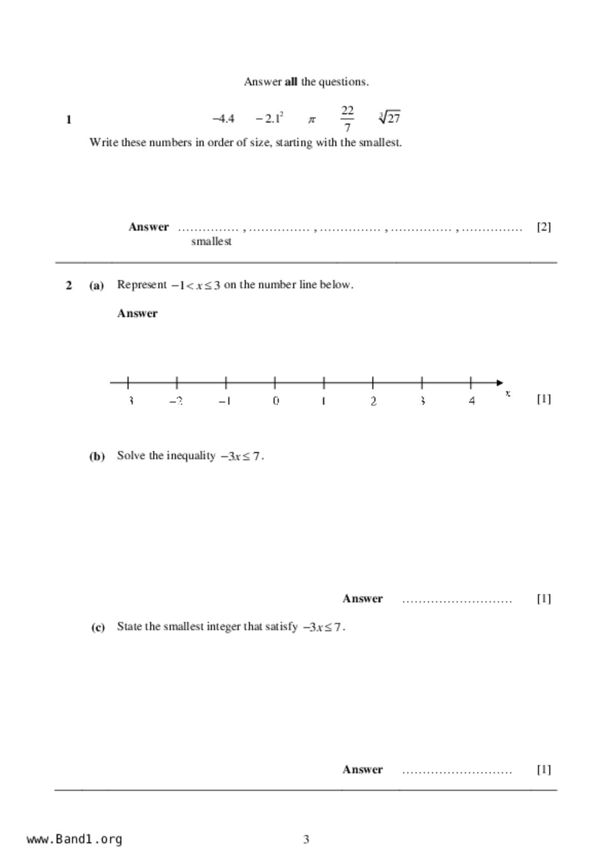 S4E Math試卷