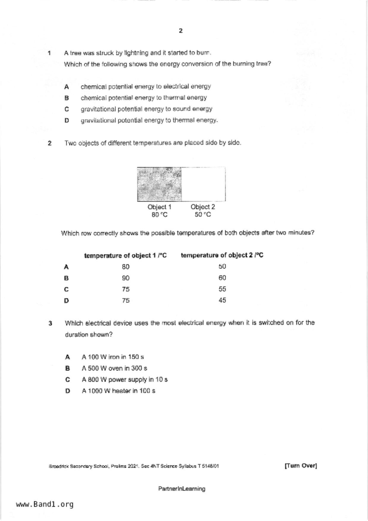 S4Science試卷