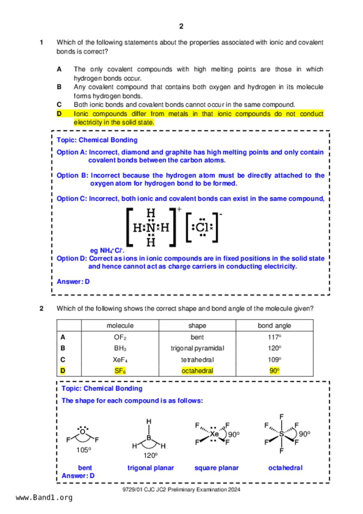 JC2Chemistry試卷