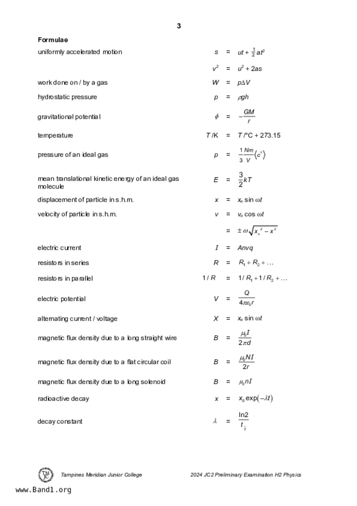 JC2Physics試卷