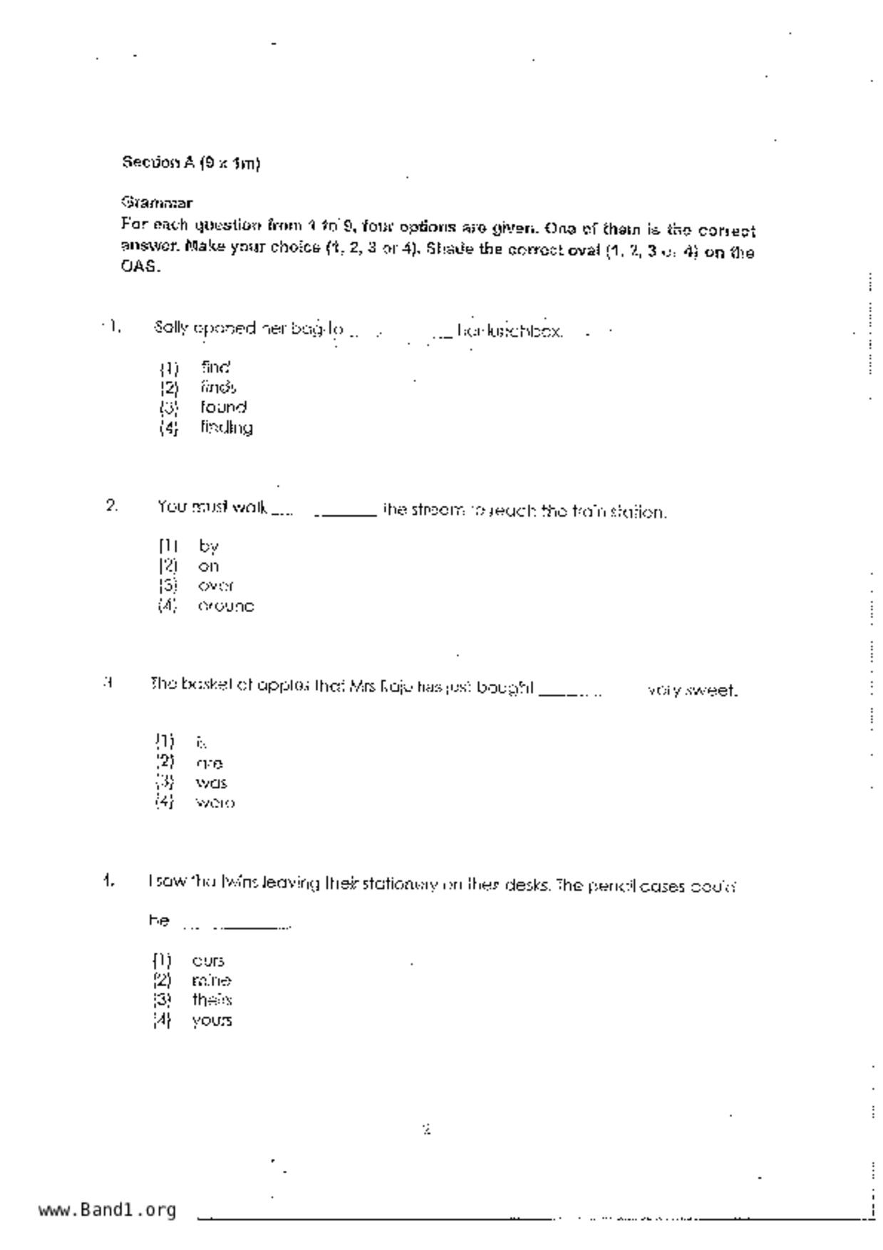 P3English試卷