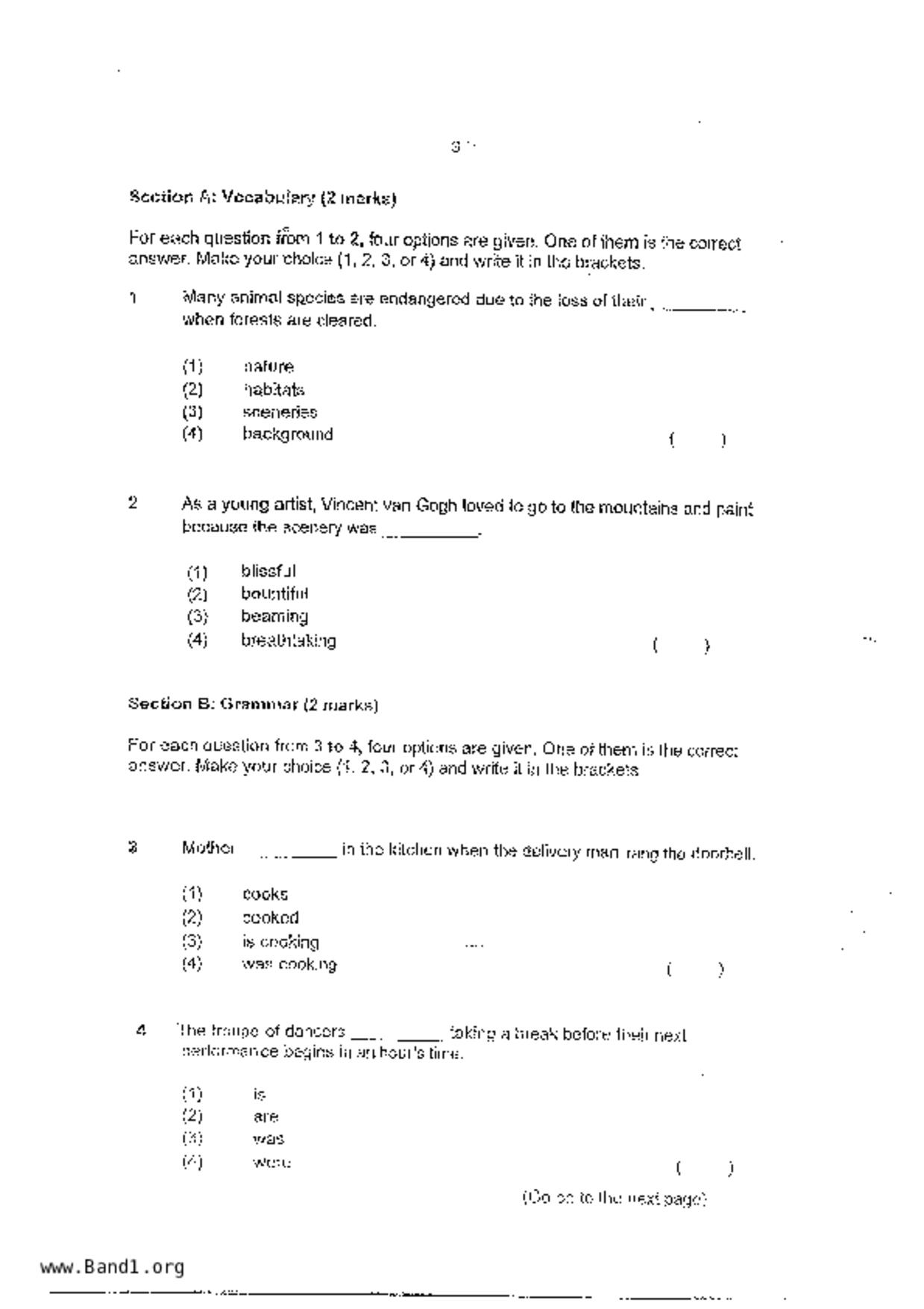 P3English試卷