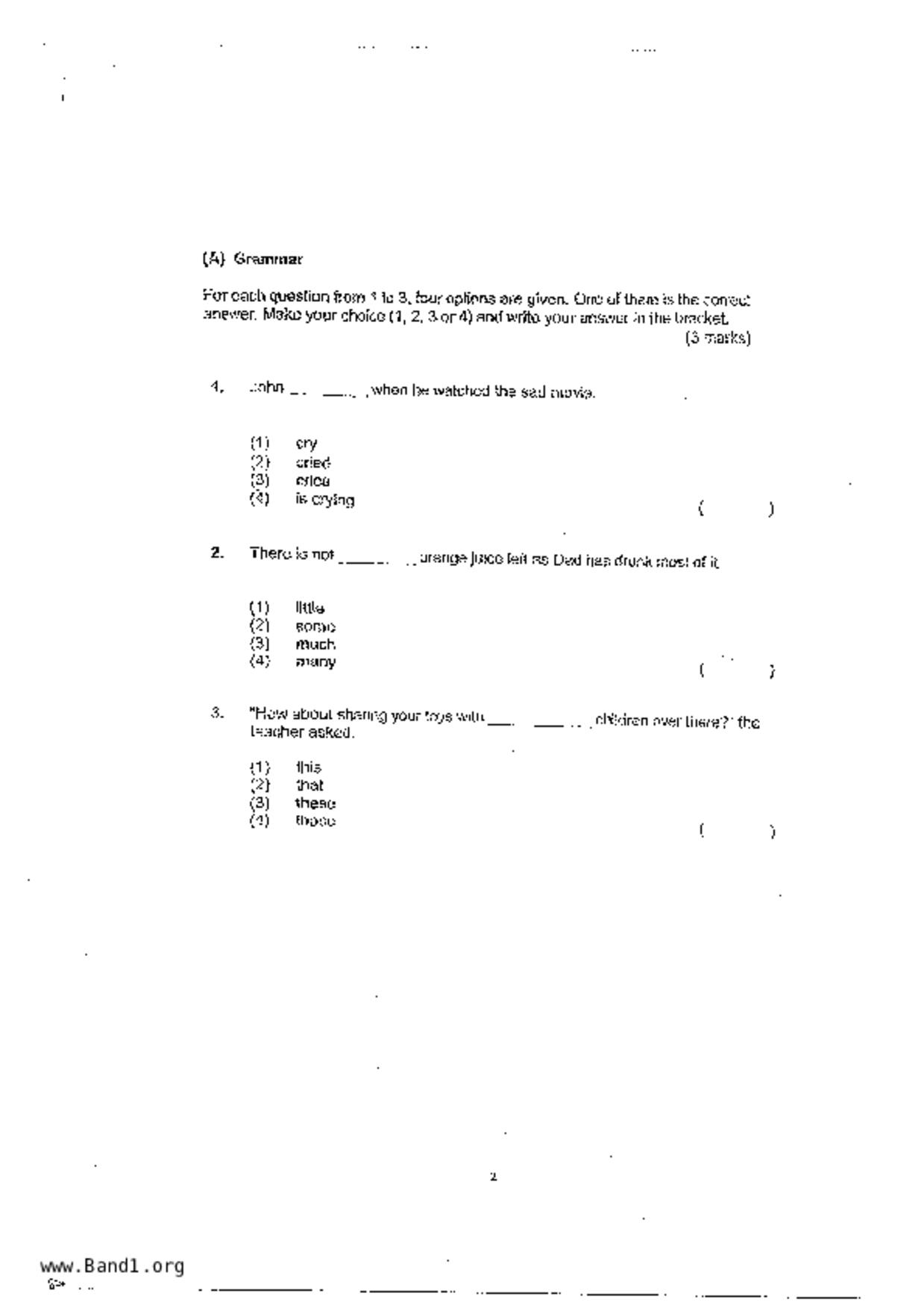 P3English試卷
