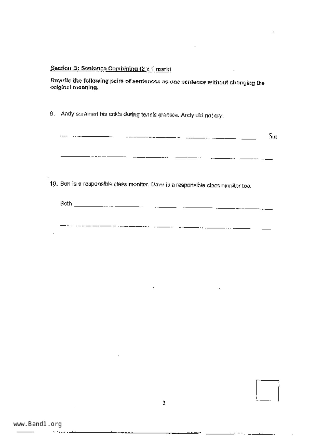 P3English試卷