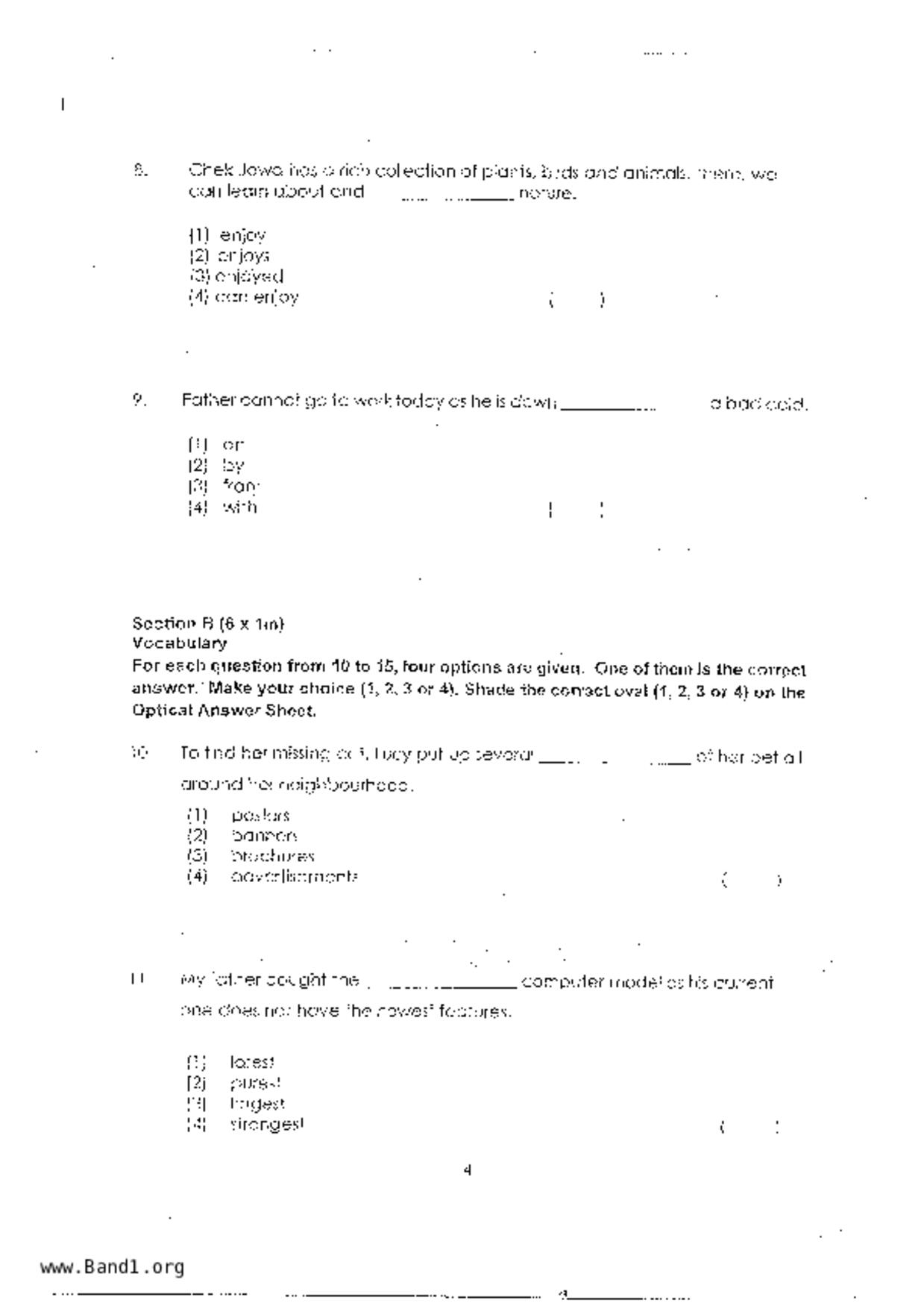 P3English試卷