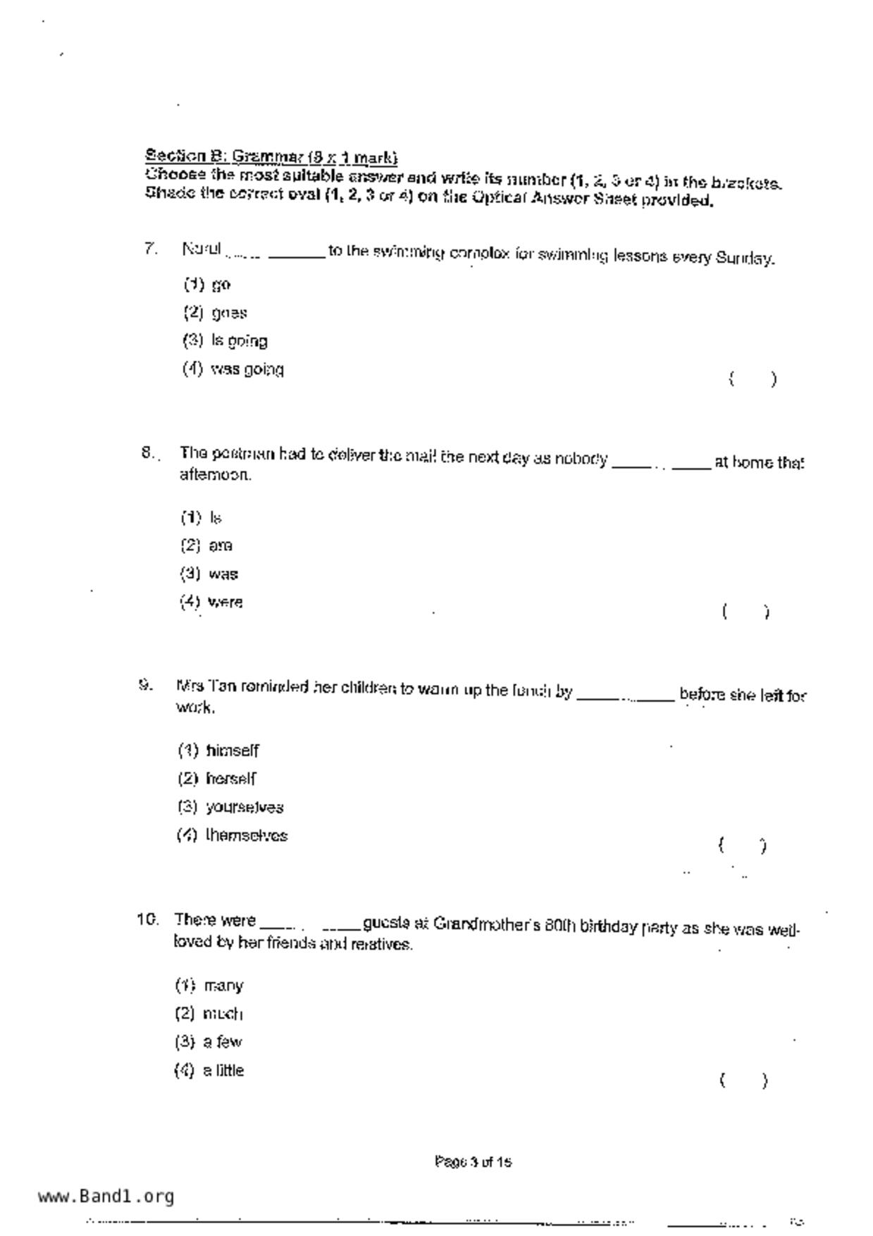 P3English試卷