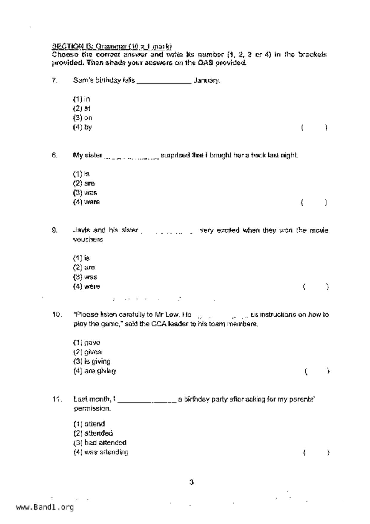 P4English試卷