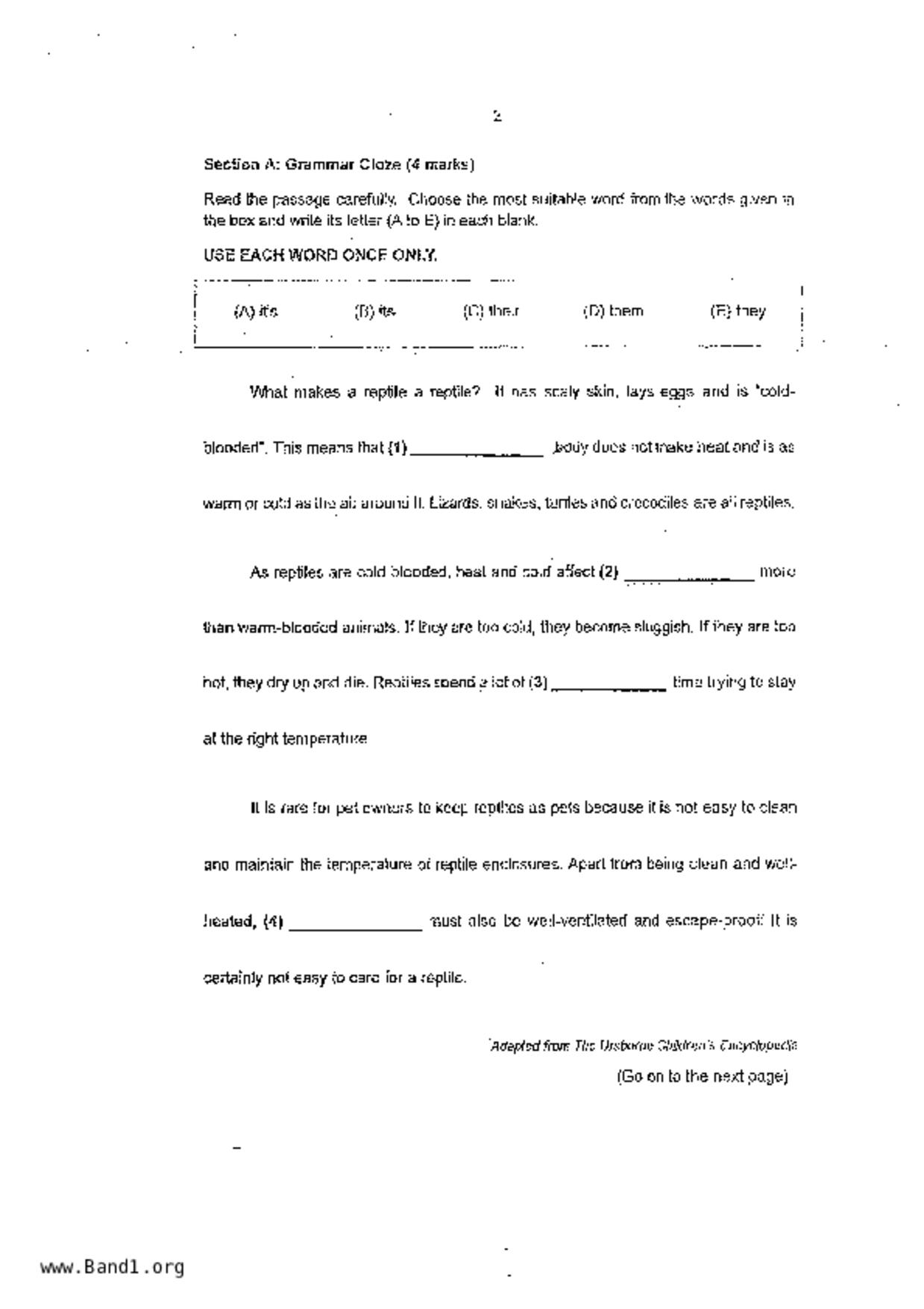 P4English試卷