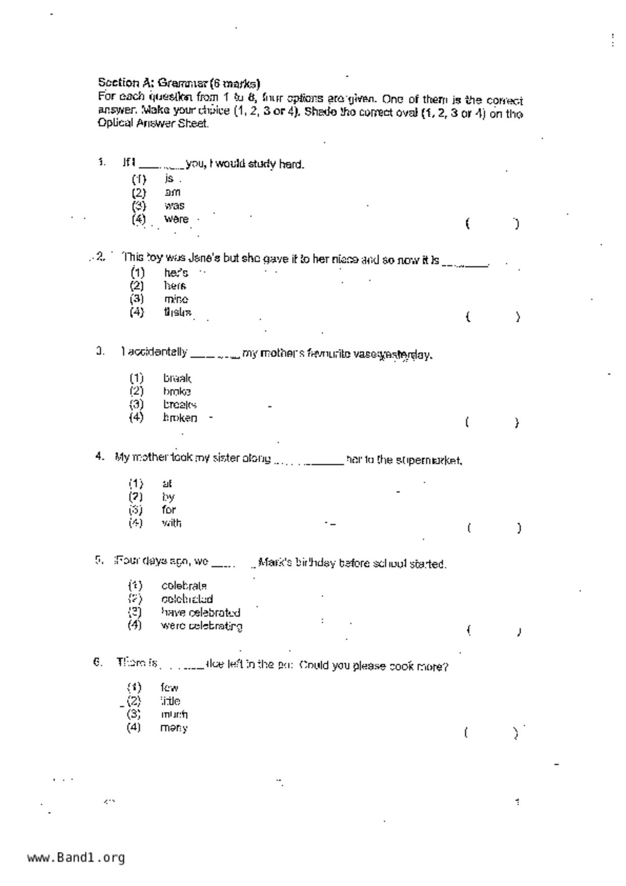 P4English試卷