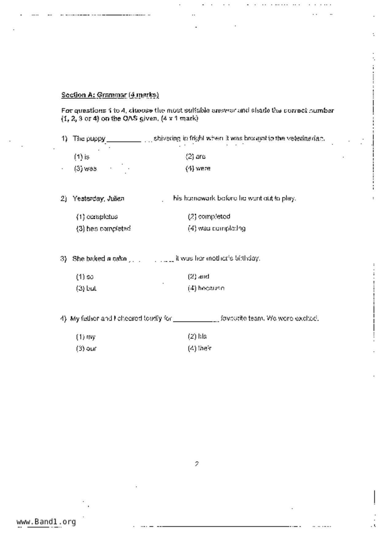 P4English試卷
