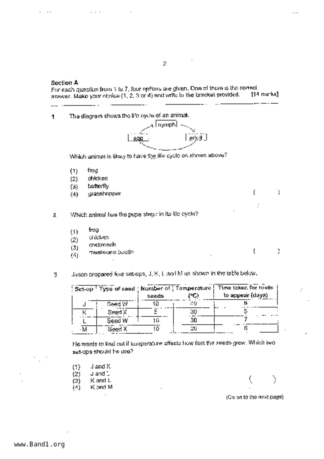 P4Science試卷