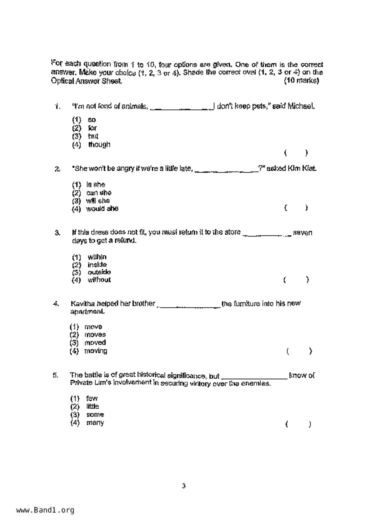 P6English試卷