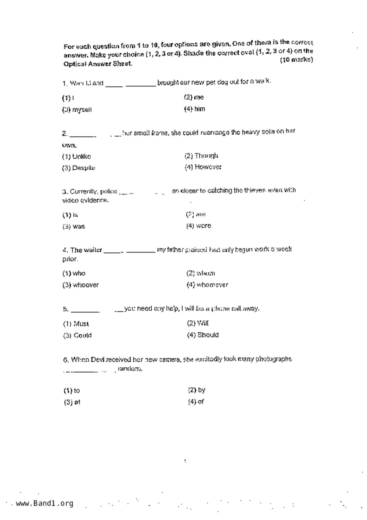 P6English試卷