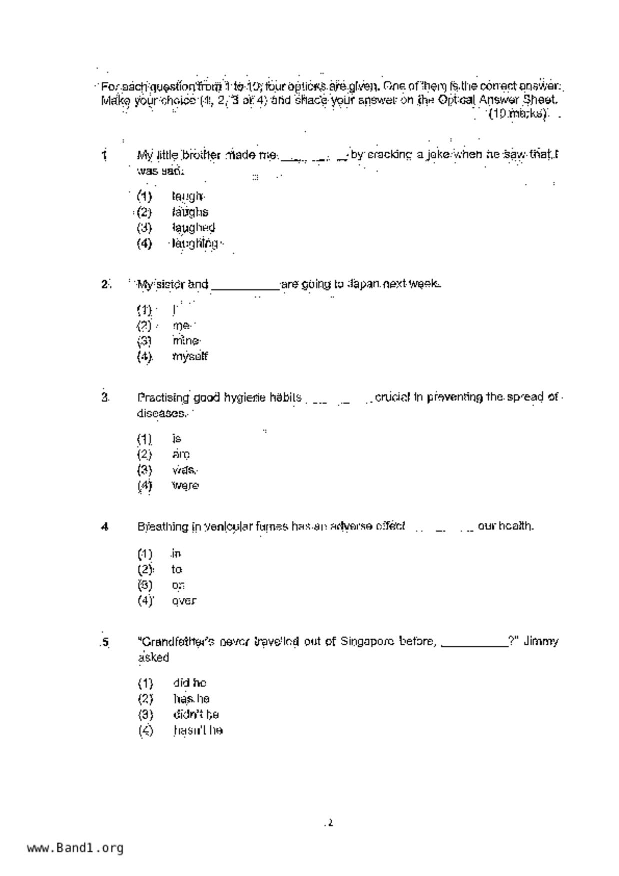 P6English試卷