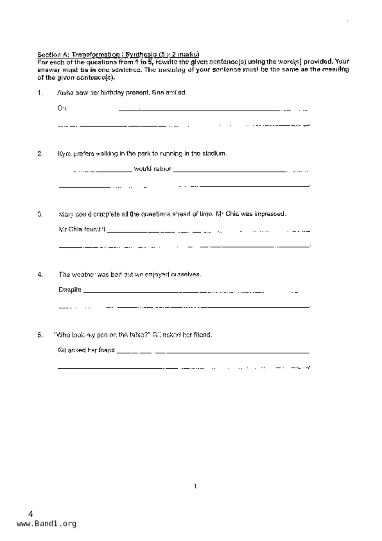 P6English試卷