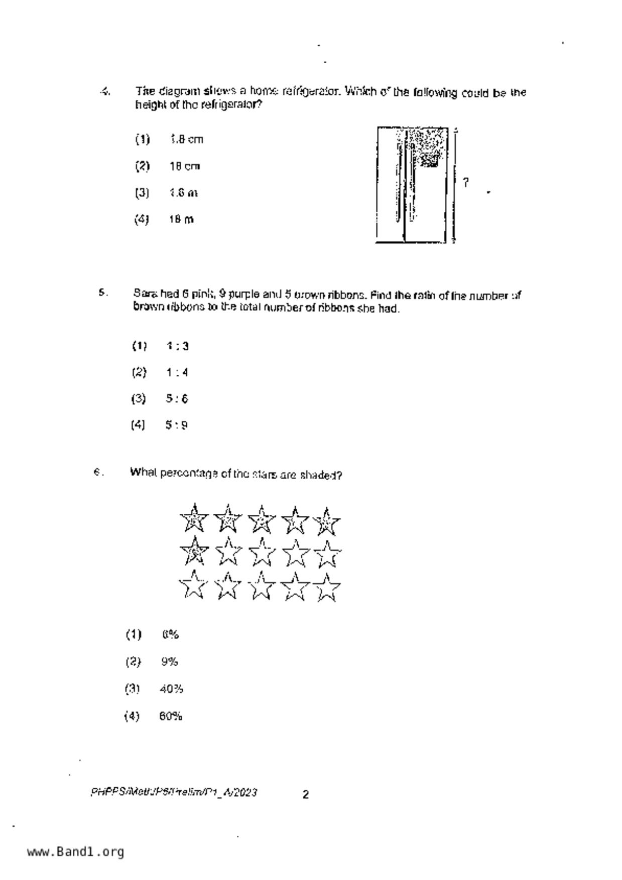 P6Maths試卷