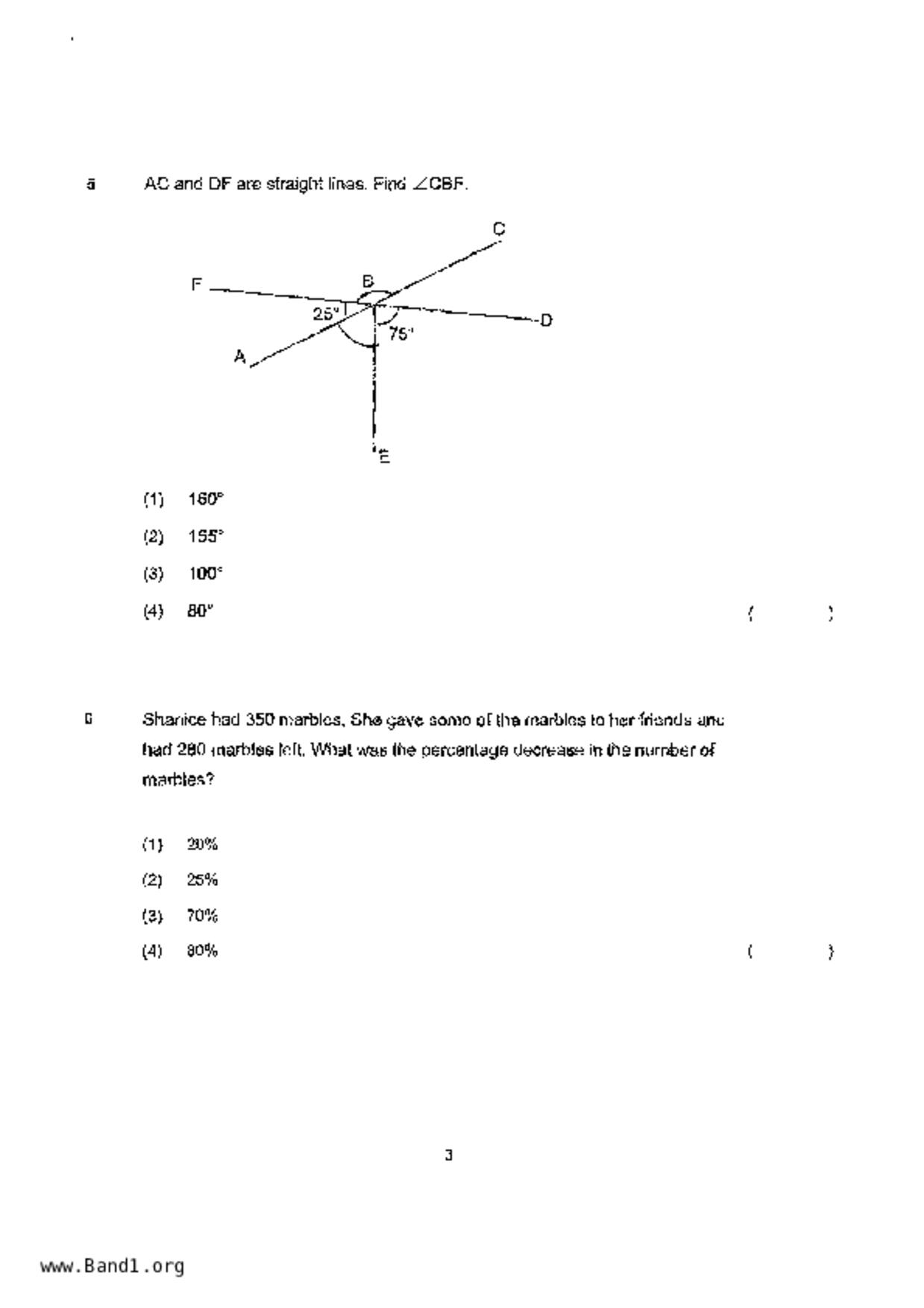P6Maths試卷