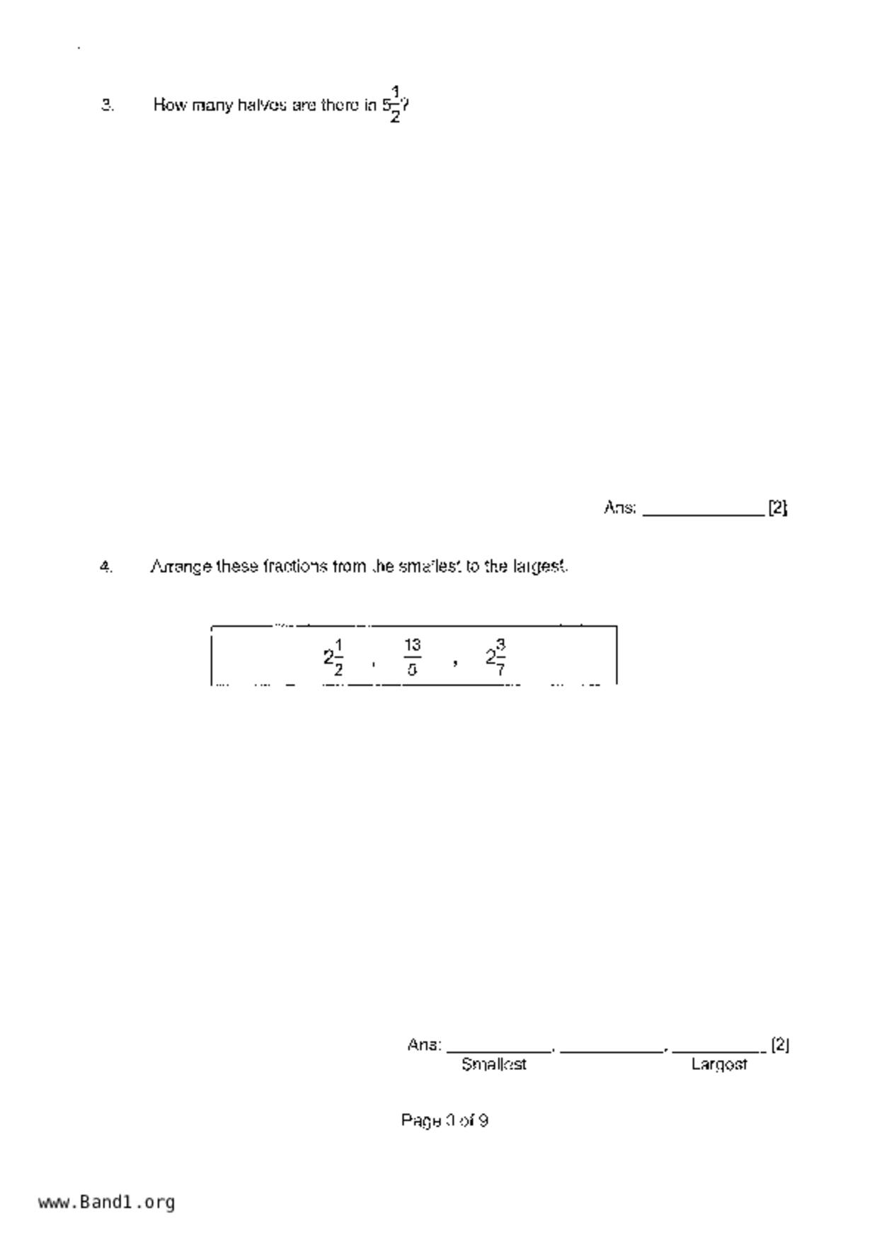 P6Maths試卷