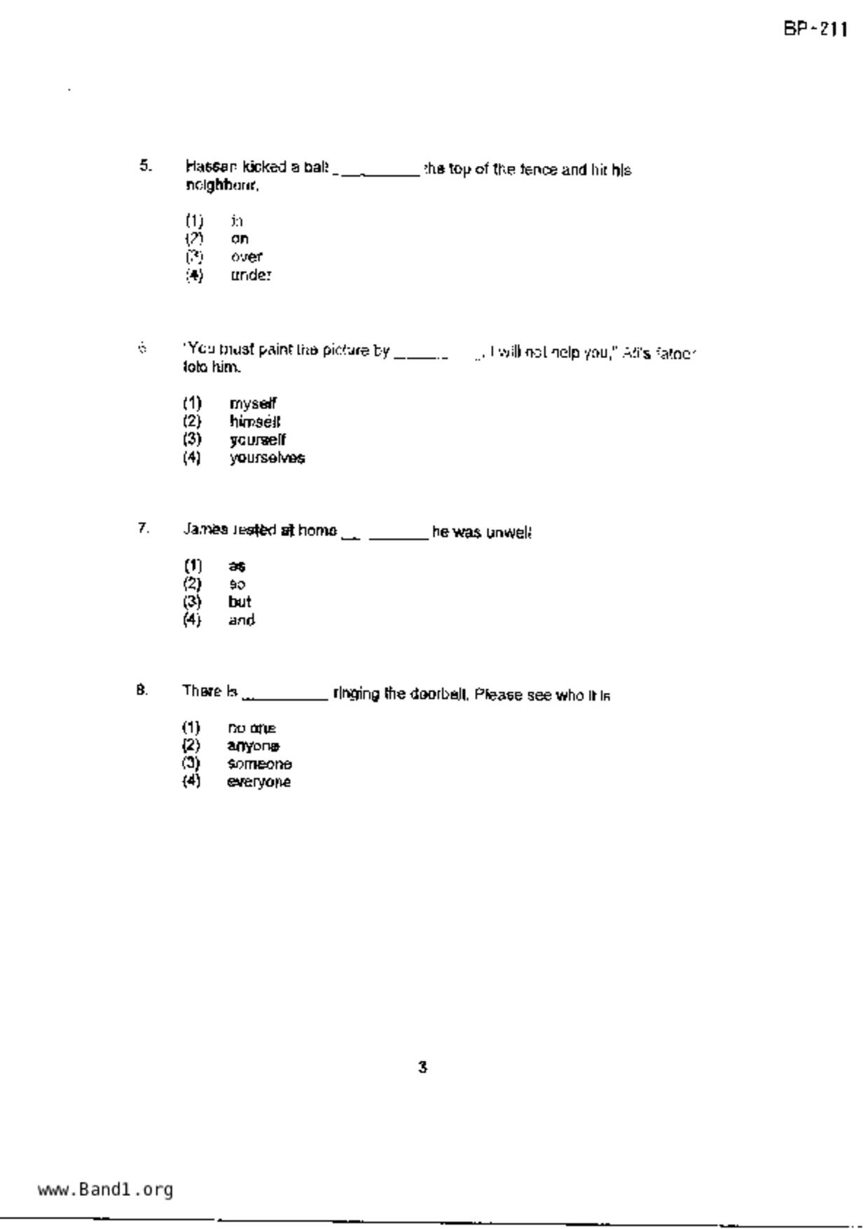 P3English試卷