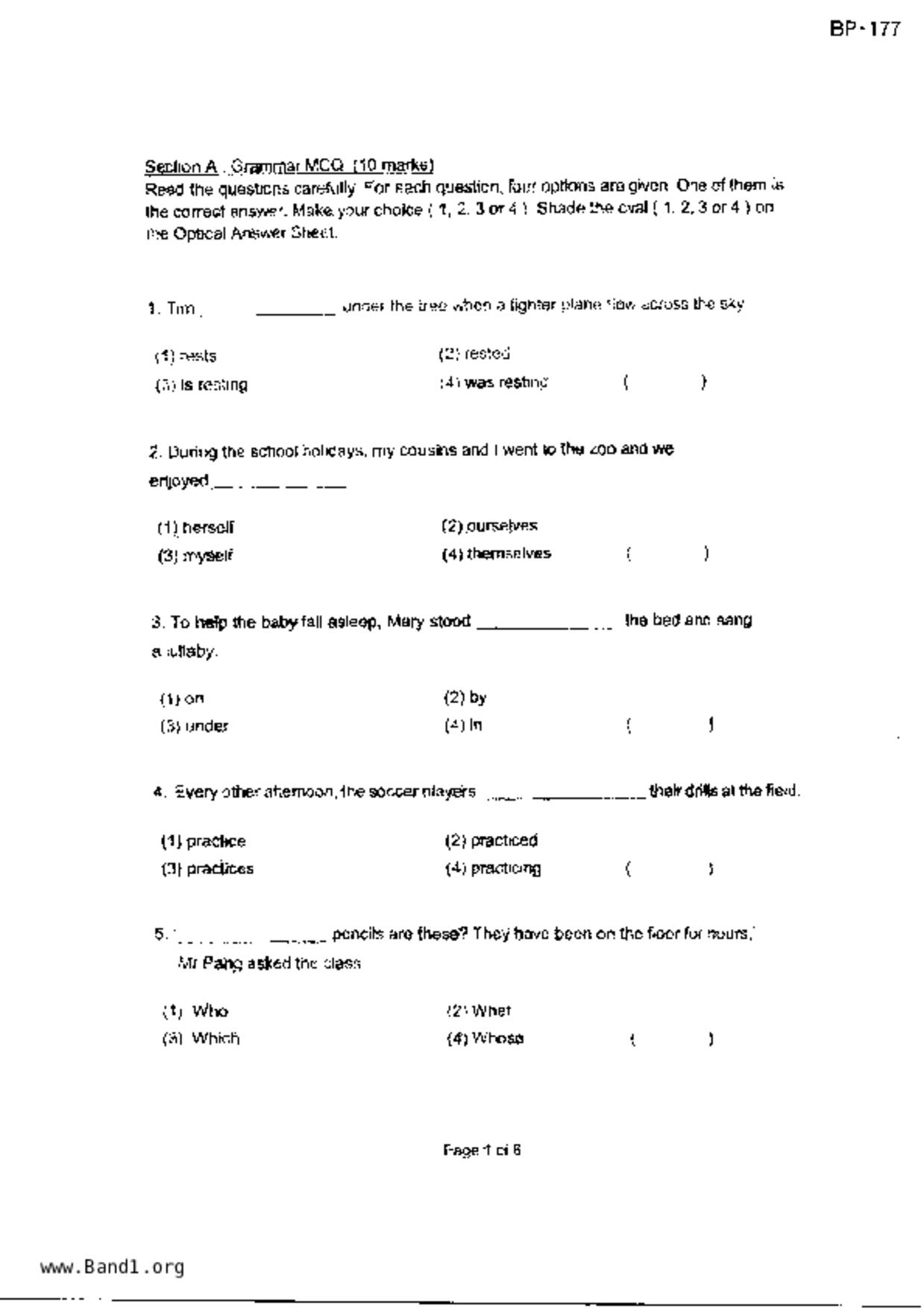 P3English試卷