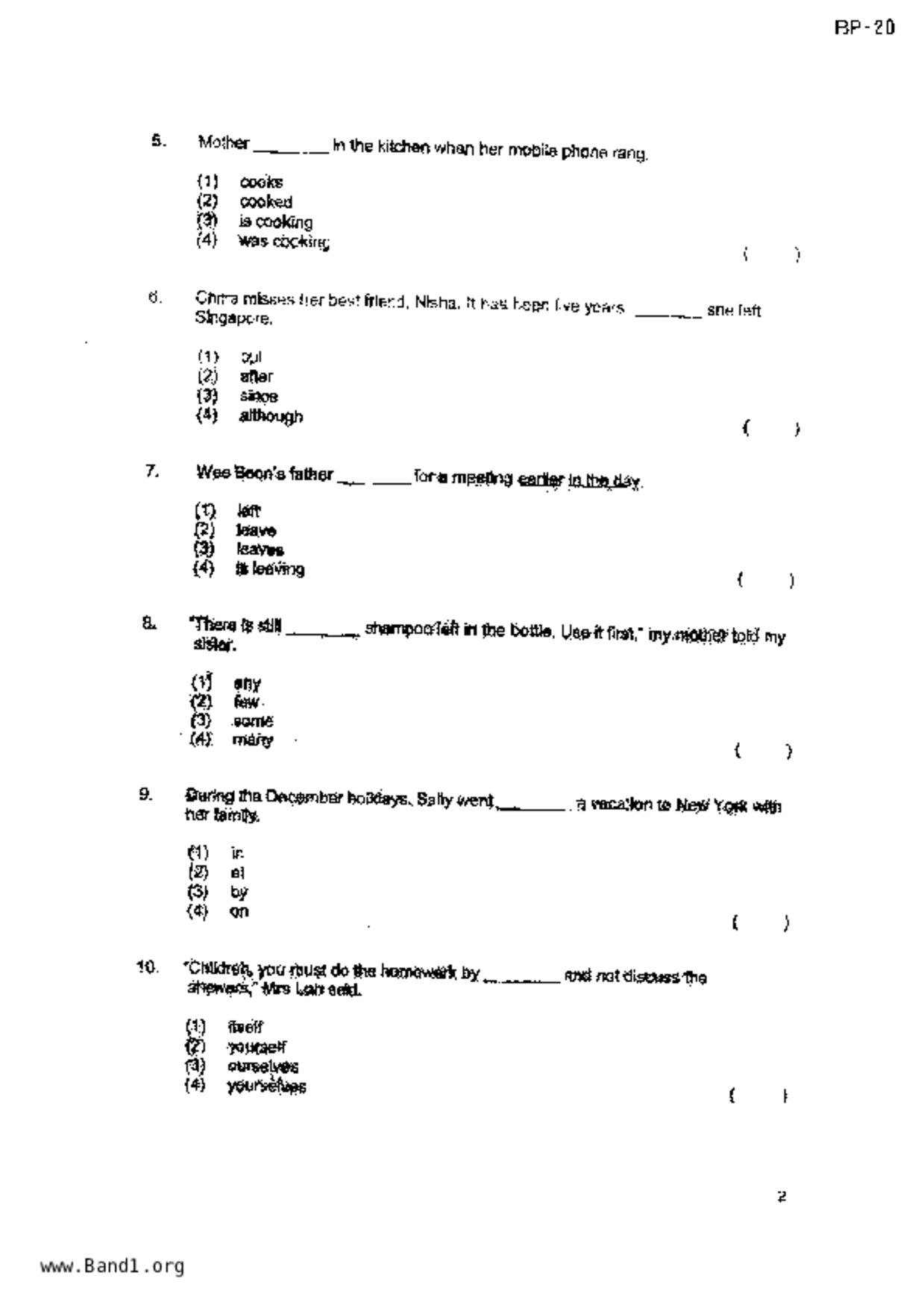 P3English試卷