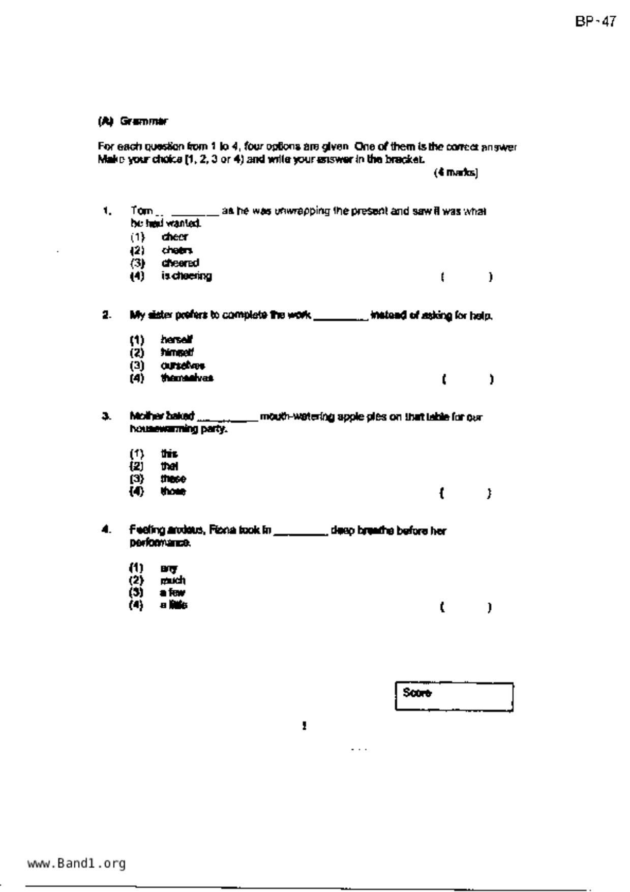P3English試卷