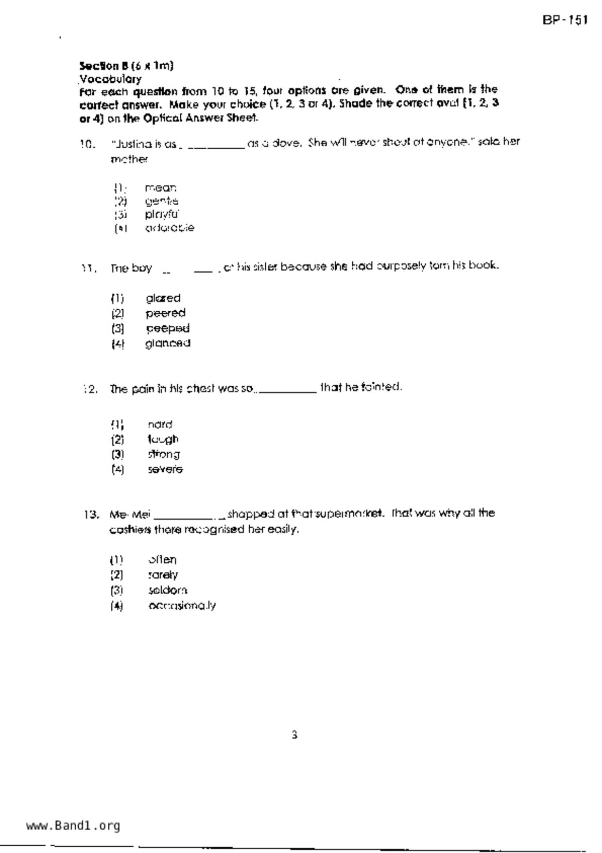 P3English試卷