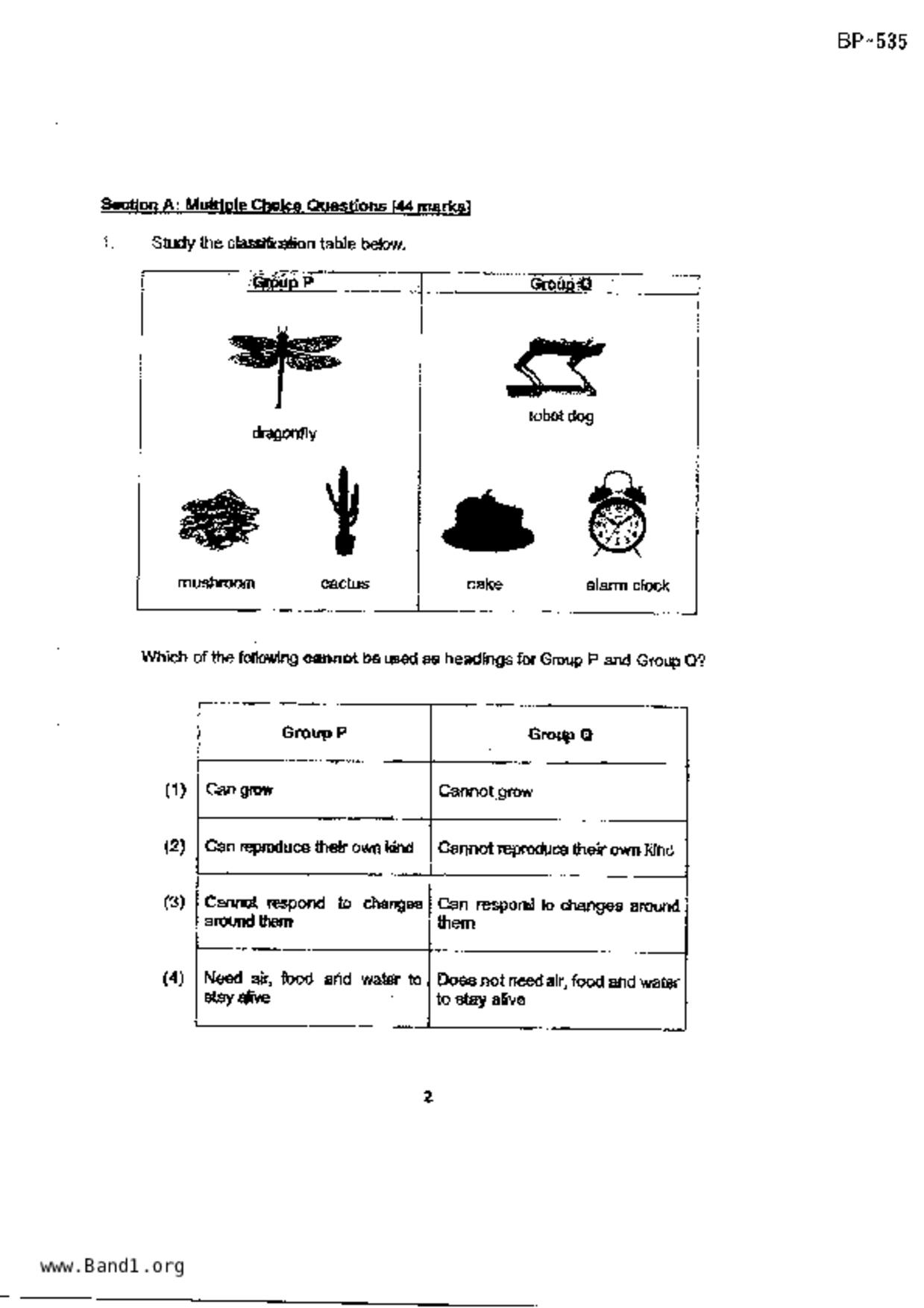 P3Science試卷