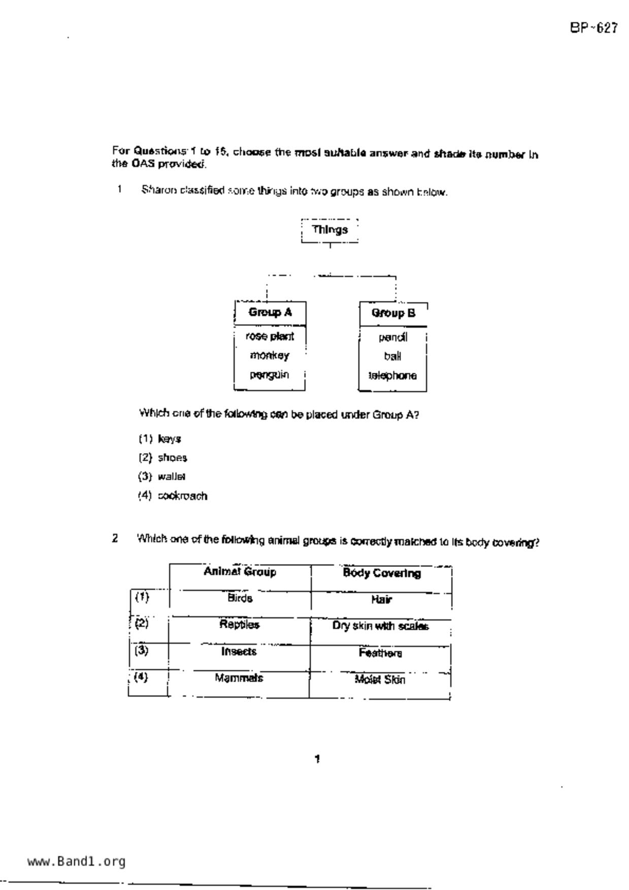 P3Science試卷