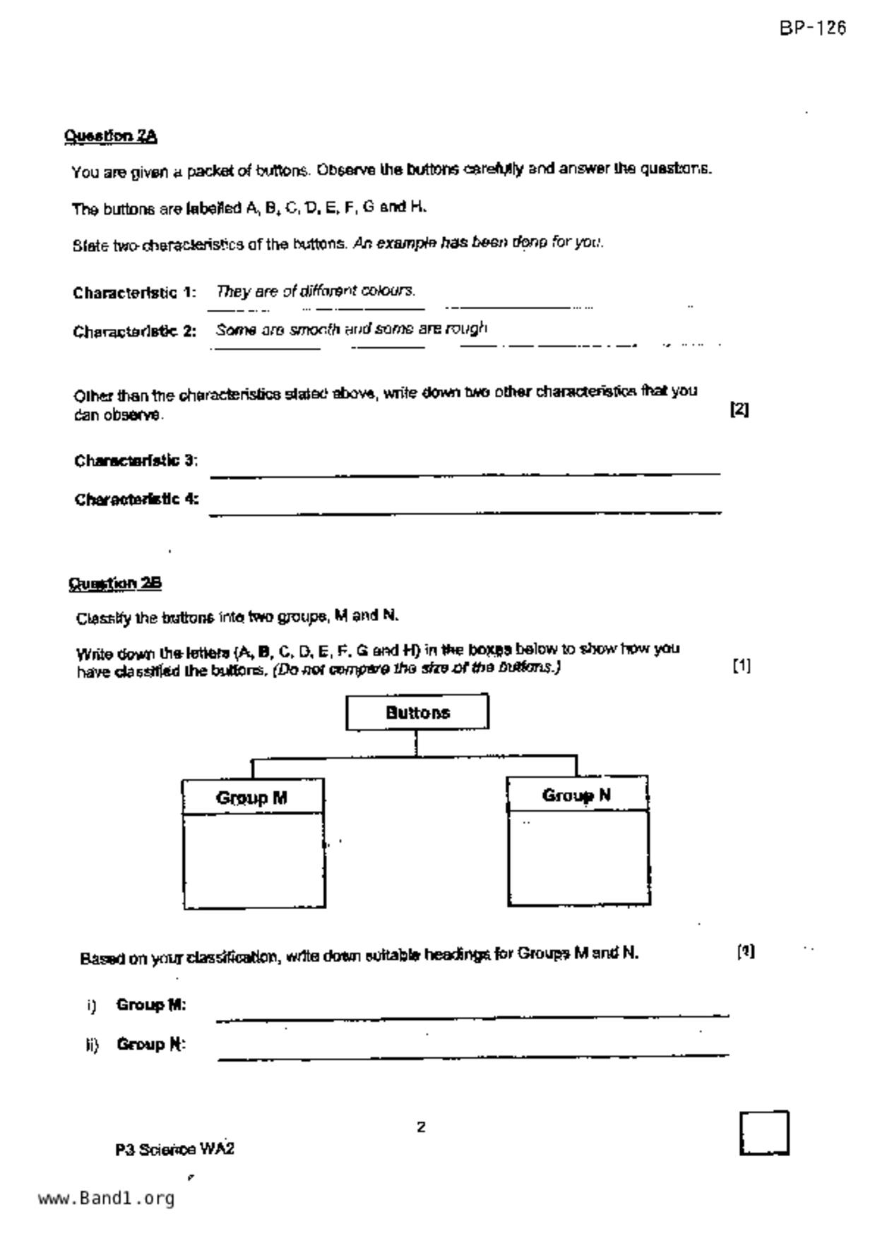 P3Science試卷